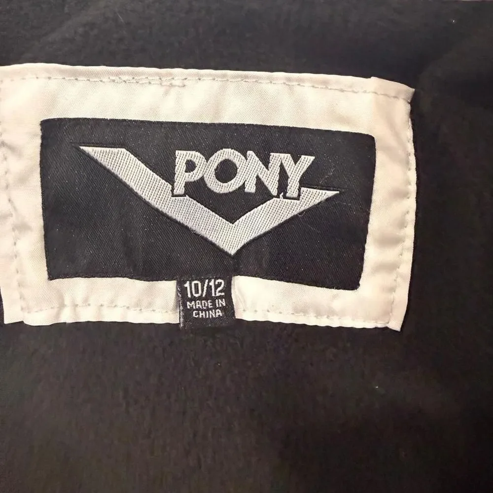 Pony Black and White Coat